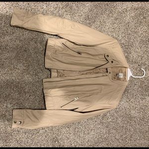 Lauren Conrad cropped leather jacket